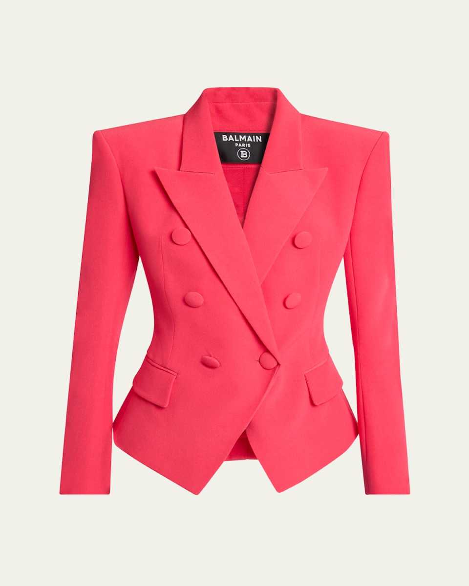 Fitted Double-Breasted Blazer